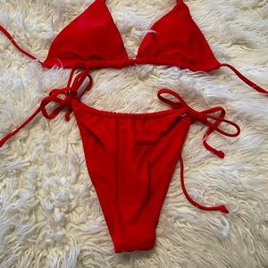 Brand new! Mooslover red bikini!